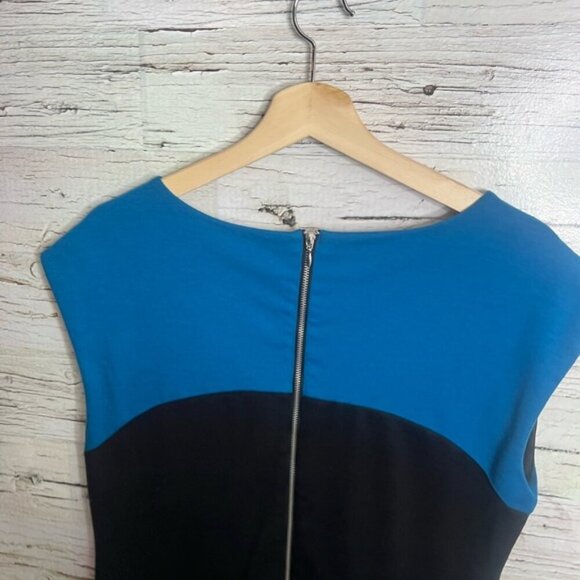 Banana republic black blue color black dress size 10 petite - Picture 5 of 7
